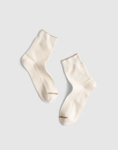 Madewell Waffle-knit Trouser Sock In White