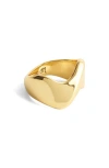 Madewell Wave Statement Ring In Gold