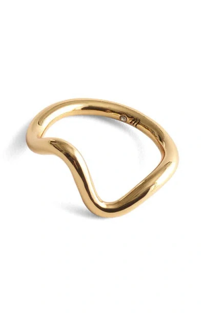 Madewell Wavy Ring In Gold