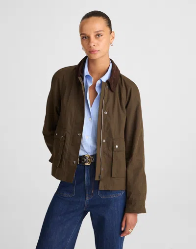 MADEWELL WAXED ZIP-FRONT JACKET