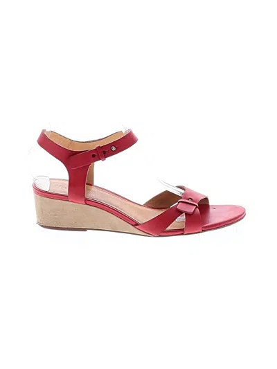 Pre-owned Madewell Wedges In Red