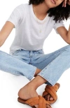 Madewell Whisper Cotton Crewneck T-shirt In Optic White