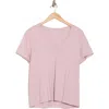 Madewell Whisper V-neck T-shirt In Classic Lilac