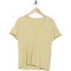 Madewell Whisper V-neck T-shirt In Pale Lichen