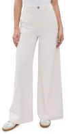 Madewell Wide Sweep Trousers Off White In Off White