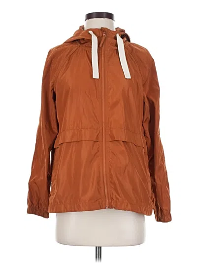 Pre-owned Madewell Windbreaker Jacket In Brown
