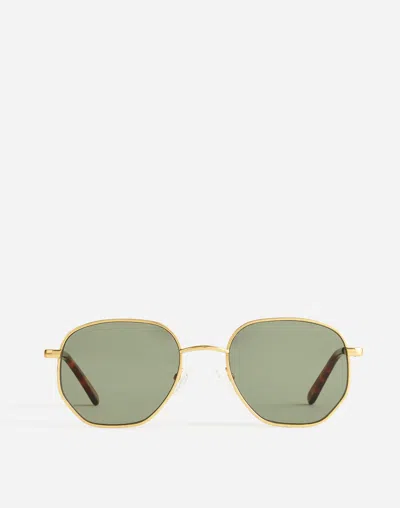 Madewell Wire Frame Sunglasses In Vintage Gold