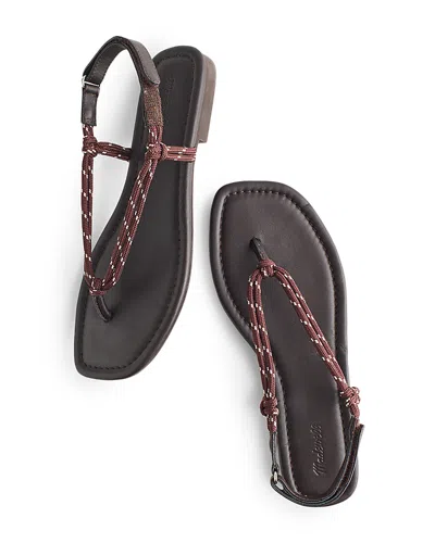 Madewell The Aliyah Thong Sandal In Brown