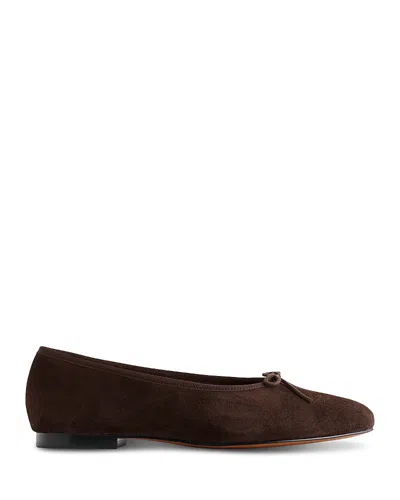 Madewell The April Ballet Flat In Dark Carob