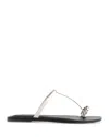 Madewell The Dessa Toe Ring Sandal In White