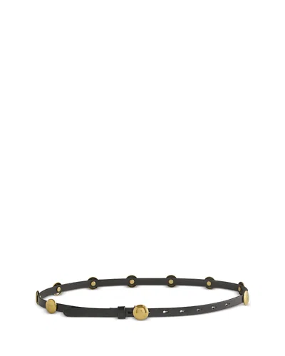 Madewell Dome-studded Skinny Belt In Black