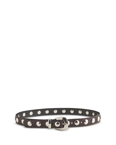 MADEWELL WOMEN'S STUDDED DOME LEATHER BELT