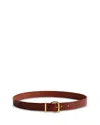 Madewell Women's Essentials Belt In Brown/gold
