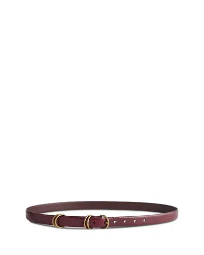 Madewell Double D-ring Belt In Burgundy