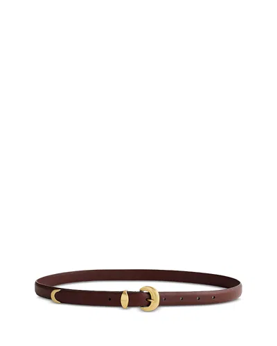 Madewell Women's Lucie Dome Buckle Belt In Brown
