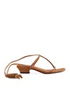Madewell The Maycie Lace-up T-strap Sandal In Burgundy