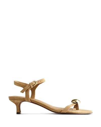 Madewell Mila Organic Hardware Thong In Brown