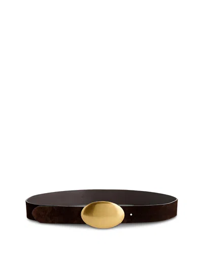Madewell Oval Plaque-buckle Belt In White