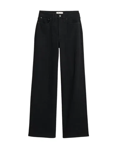 Madewell Women's Perfect Vintage Wide Leg Jeans - Plus In Black Rinse Wash In Multi