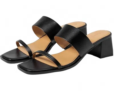 Madewell Women's Roni Block Heel Sandal In Black