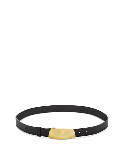 Madewell Women's Sculptural Leather Belt In Black