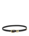 Madewell Women's Triple Keeper Belt In Black/gold