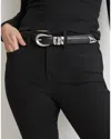Madewell Women's Triple Keeper Belt In Black/silver