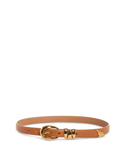 Madewell Women's Triple Keeper Leather Belt In Desert Camel