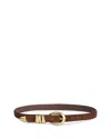 Madewell Women's Triple Keeper Suede Belt In Brown