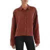 Madewell Womens Collar Ribbed Knit Button-down Top