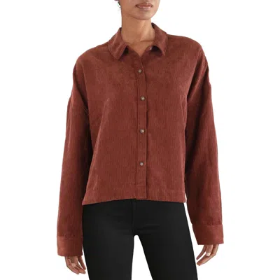 Madewell Womens Collar Ribbed Knit Button-down Top