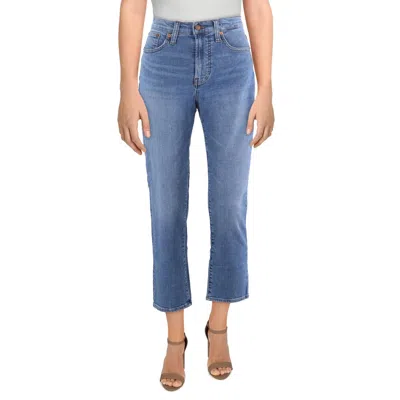 Madewell Womens High-rise Denim Straight Leg Jeans