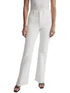 Madewell Womens Knit Denim Flared Jeans In Grey