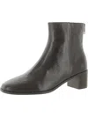Madewell Womens Leather Crinkle Ankle Boots In Grey