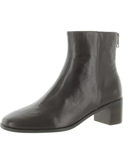 Madewell Womens Leather Crinkle Ankle Boots In Grey