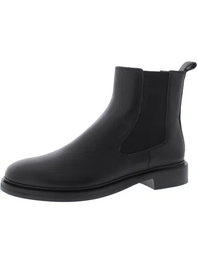 Madewell Womens Leather Laceless Ankle Boots In Black