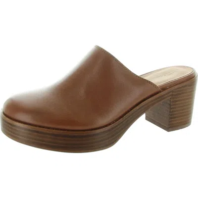 Madewell Womens Padded Insole Leather Block Heels In Multi