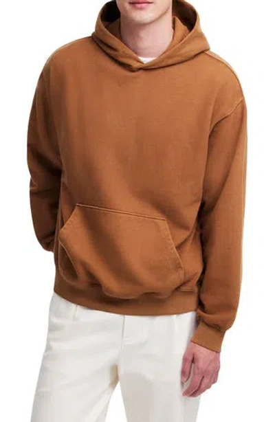 Madewell Woodland Brushed Terry Hoodie In Brown