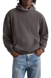Madewell Woodland Brushed Terry Hoodie In Coal