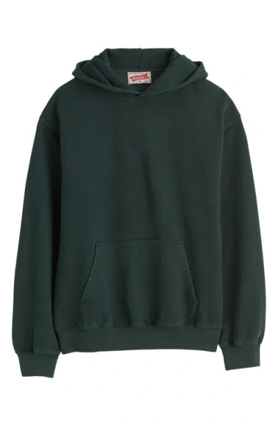 Madewell Woodland Brushed Terry Hoodie In Luxury Forest