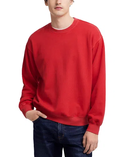 Madewell Woodland Crewneck Sweatshirt In Crimson Berry