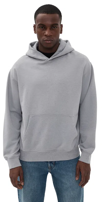 Madewell Woodland Hoodie Overdye Ashen Blue In Gray