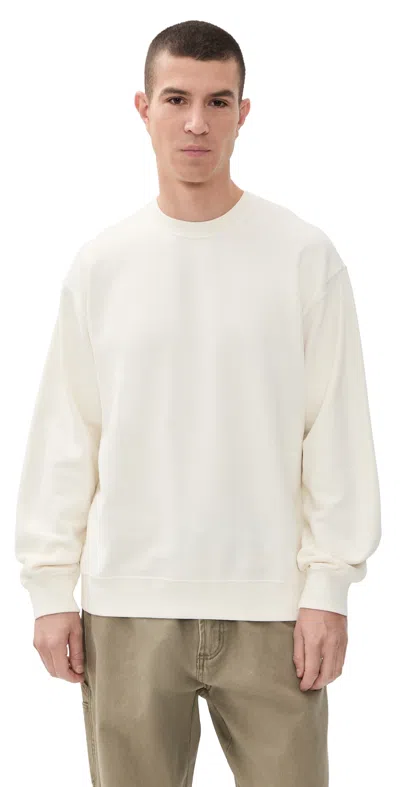 Madewell Woodland Reverse Crewneck Vintage Ivory In White