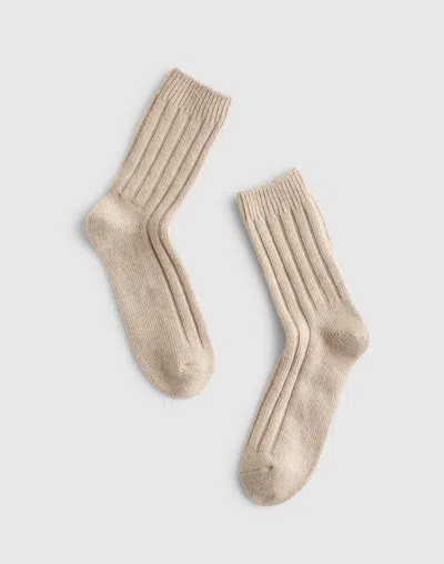 Madewell Wool Ankle Socks In Gold