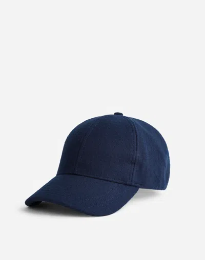 Madewell Wool Baseball Hat In Purple