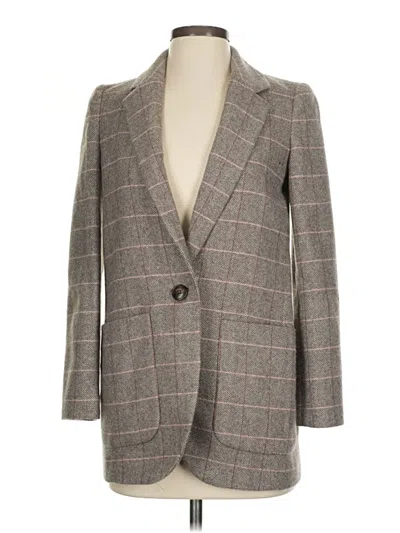Pre-owned Madewell Wool Blazer Jacket In Gray