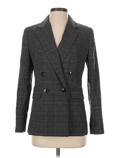 Pre-owned Madewell Wool Blazer Jacket In Gray