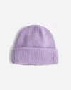 Madewell Wool-blend Knit Beanie In Lilac Bouquet