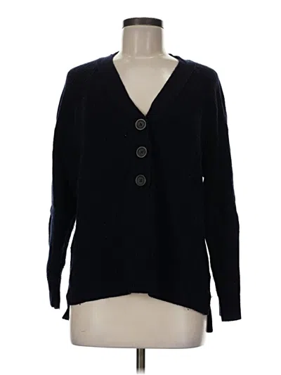 Pre-owned Madewell Wool Cardigan Sweater In Black