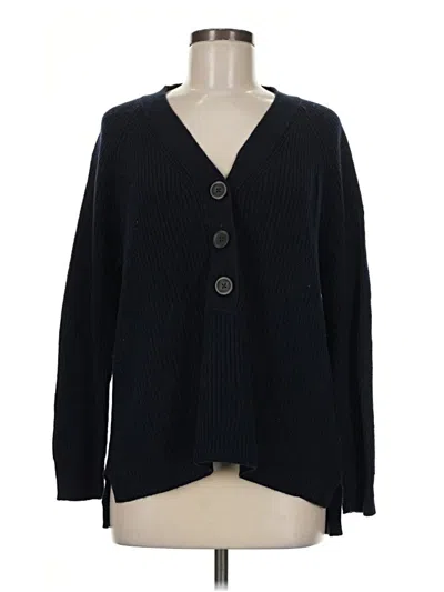 Pre-owned Madewell Wool Cardigan Sweater In Black